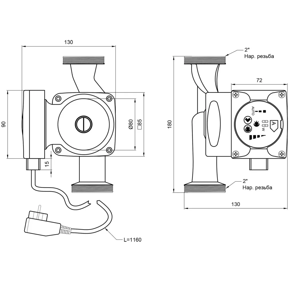 Циркуляційний насос Thermo Alliance LPSA 32/60/180 (LPSA3260180)- Фото 2